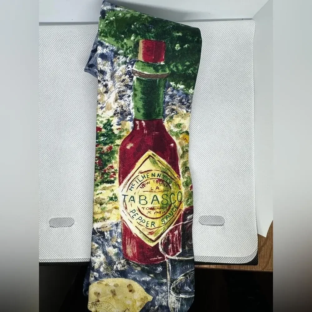 Tabasco silk tie